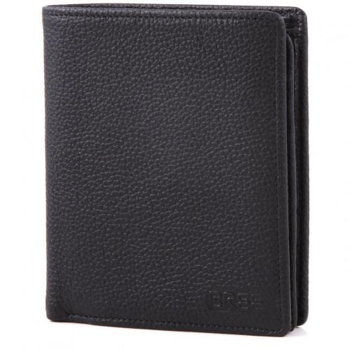 Pocket 115 Geldbörse Leder schwarz 12,5 cm von Bree