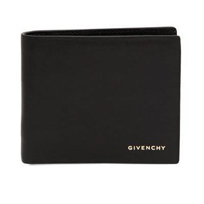 Kleine Matte Lederbrieftasche mit Logodruck von Givenchy