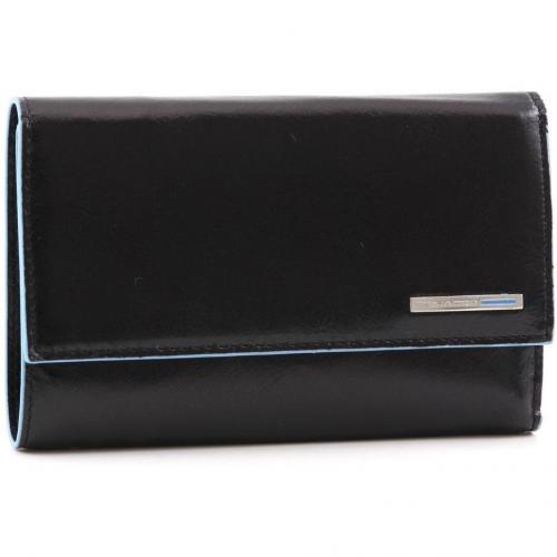 Blue Square Geldbörse Leder schwarz 15 cm von Piquadro