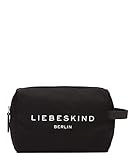 Liebeskind Berlin Cosmetic Pouch Kosmetiktasche, Medium (HxBxT 14.5cm x 24cm x 12cm), Black