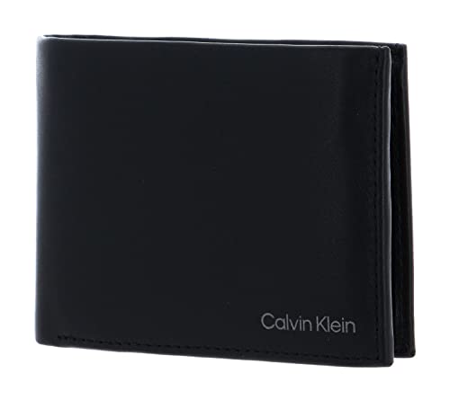 Calvin Klein Ck Vital Herren-Geldbörse, dreifach faltbar, Ck Schwarz, Einheitsgröße
