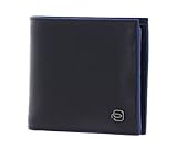 Piquadro B2S Geldbörse Leder 11 cm, blau, Taglia Unica, Modern