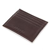 Berliner Bags Premium Kartenetui aus Leder mit RFID-Schutz, Kreditkartenetui für 8 Karten für Herren mit Geschenkbox - Dunkelbraun