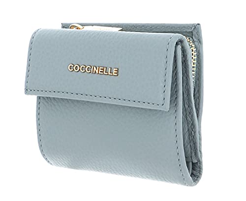 Coccinelle Metallic Soft Mini Wallet Grainy Leather Cloud