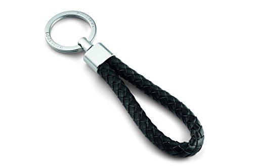 PHILIPPI - Sergio - edler Schlüsselanhänger aus geflochtenem echtem Leder schwarz - in Geschenkbox schlichte Eleganz - Klassiker