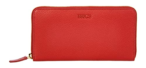BRIC'S - Brieftasche Mit Reißverschluss Marmolada, Rot, 20x10x3 cm