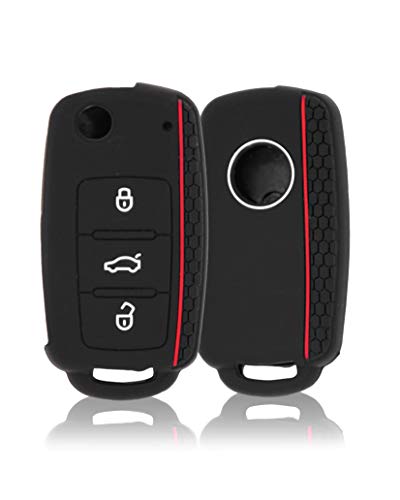 CONKOR Schlüsselhülle - Silikon-Hülle für Autoschlüssel, passend für VW, Skoda, Seat - Effektiver Schutz, Auto-Liebhaber - Auto-Zubehör, Tuning, Gadgets