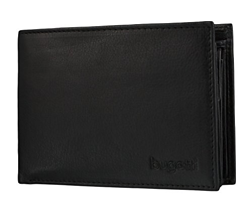 Bugatti Sempre Geldbörse mit Fach für Karten, 12 cm, schwarz 2160657