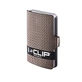 I-CLIP Original Mini Wallet mit Geldklammer - Slim Wallet - Leder Geldbörse - Premium Portemonnaie - Kartenetui - AdvantageR Olive