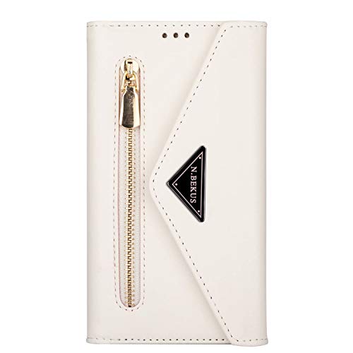 Miagon für Samsung Galaxy S21 Ultra Crossbody Reißverschluss Hülle,Brieftasche Geldbörse Handtasche mit Schulterriemen Flip Kartenhalter Ständer PU Leder Cover