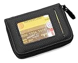 Van Der Rich ® - Kartenhalter, Geldbörse, Portemonnaie aus Leder - Damen - (Schwarz, Einheitsgröße)