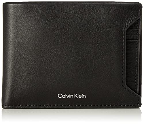 Calvin Klein Ck Bonus Herren-Geldbörse, dreifach faltbar, Smooth/Epi, Einheitsgröße