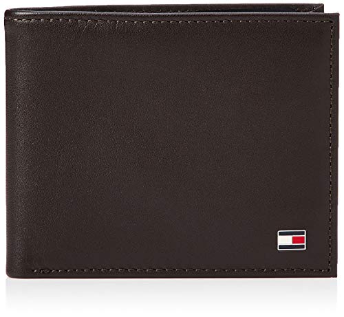 Tommy Hilfiger Herren Eton Mini CC Wallet Mappe, Braun (Brown 041), 11x9x2 cm (B x H x T)