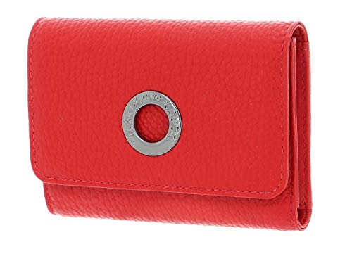 Mandarina Duck Mellow Leather Wallet XS Flame Scarlet