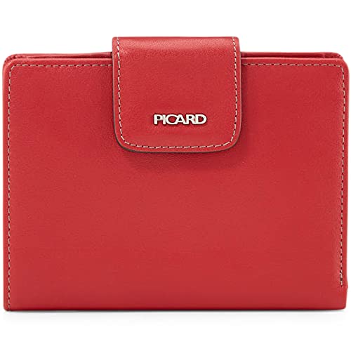 Picard Damen Portemonnaie Ladysafe aus Echtleder Mittel | Breite 2 cm höhe 12,5 cm länge 9,5 cm mit Druckknopf | Alltag, Ausgehen