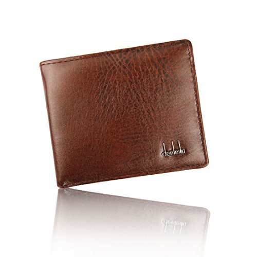Amison gutaussehende Männer Geschäft künstlich Leder Brieftasche ID Kredit Kartenhalter Geldbeutel Taschen (braun)