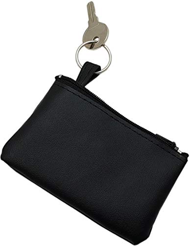 Mini Damen Herren Geldbörse Schlüsselring Leder Schlüsseletui-Halter Brieftasche 