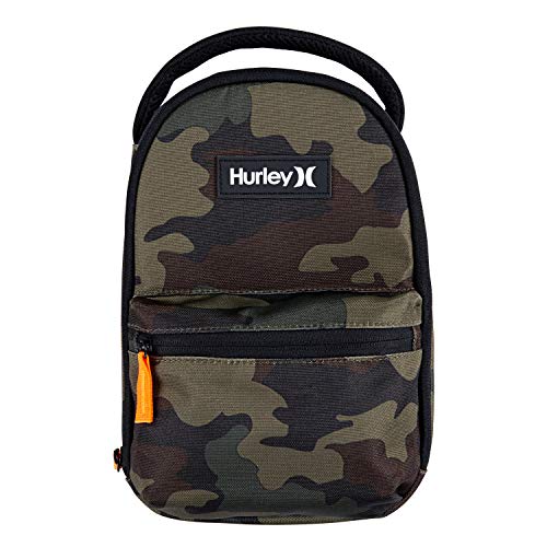 Hurley Unisex One and Only Insulated Lunch Tote Bag Outline isolierte Lunchtasche, Grün Camo, Einheitsgröße