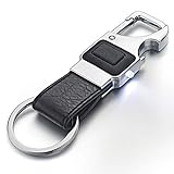 Männer Leder Schlüsselanhänger Metall Autoschlüssel Ring Multifunktionale Werkzeug Schlüsselhalter, Flaschenöffner Keychain