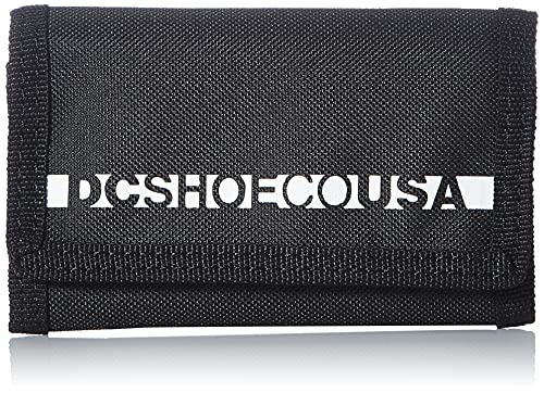 DC Shoes Mens Ripstop-Men's Travel Accessory-Tri-Fold Wallet, Black/White, 1 Size