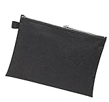 Veloflex 2725000 - Banktasche DIN A5, Transporttasche, Geldtasche, robustes Textil, Metallreißverschluss, schwarz, 1 Stück