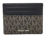 Michael Kors Men's Cooper Tall Card Case Wallet (Brown/Black)