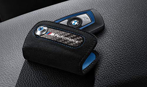 BMW Original Schlüsseletui M Performance aus Alcantara/Carbon F20 F21 F22 F23 F87 F45 F30 F31 F34 F32 F33 F36 F80 F82 F83 F10 F11 F12 F13 F25 F26 F15 F85 F16 F86