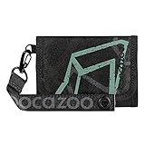 coocazoo Geldbörse, Reflective Graffiti, schwarz, Portemonnaie mit Sichtfenster innen & außen, Münzfach & Kartenfächern, Klettverschluss, ab der 3. Klasse